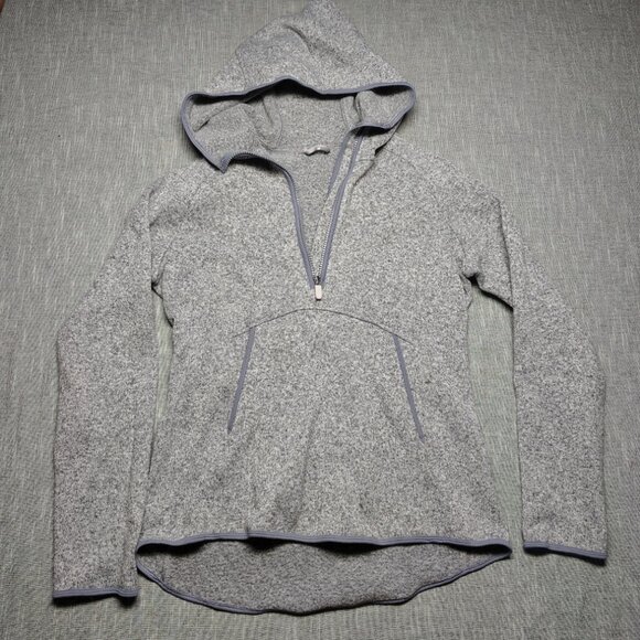 lululemon athletica Tops - Lululemon Athletica Fleece & Thank You Hoodie Womens 10 Gray Purple Heathered